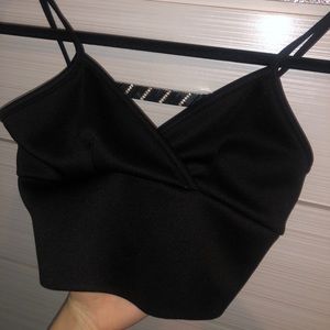 Super cute black crop top